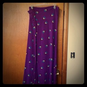 Purple maxi skirt